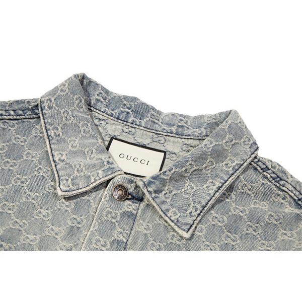 GG柄 GUCCI グッチ コピー  デニムジャケット クラシック 注目新作