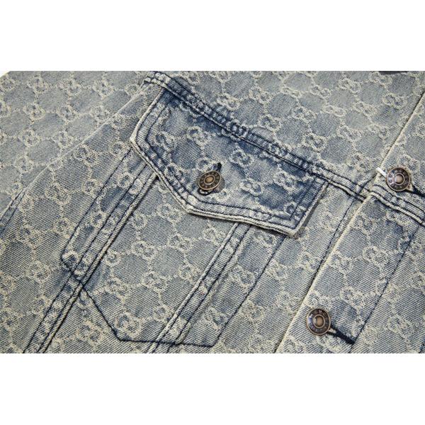 GG柄 GUCCI グッチ コピー  デニムジャケット クラシック 注目新作