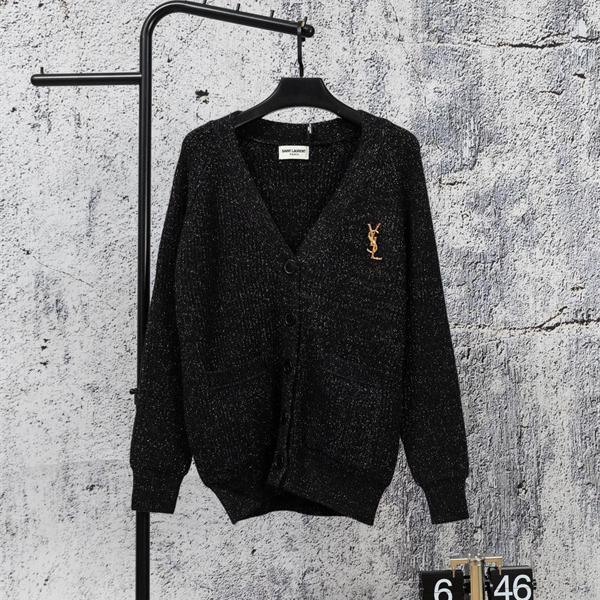 高級感漂う SAINT LAURENT イヴ・サンローラン コピー ニット カーディガン 上品 防寒 モード