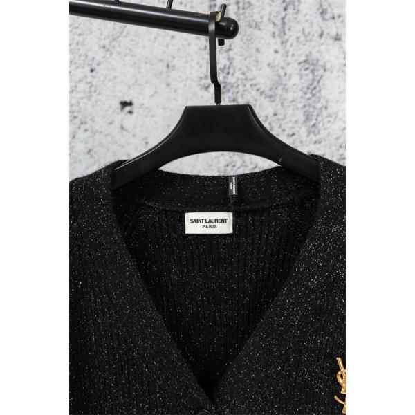 高級感漂う SAINT LAURENT イヴ・サンローラン コピー ニット カーディガン 上品 防寒 モード