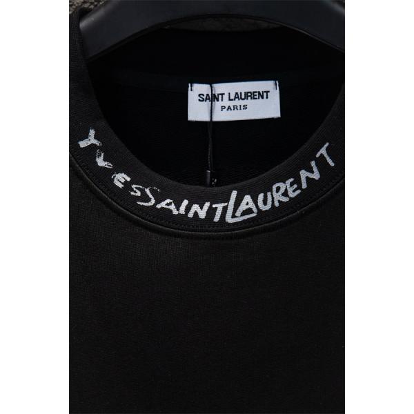 SAINT LAURENT イヴ・サンローラン コピー プリント トレーナー 厚手 ミニマル スタイリッシュ 定番