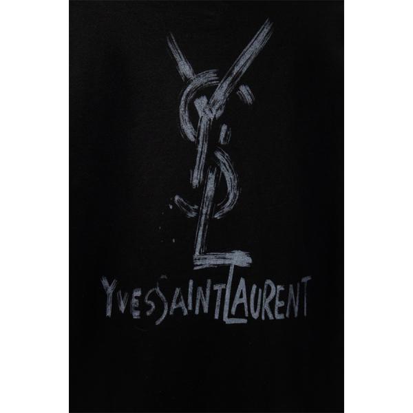 SAINT LAURENT イヴ・サンローラン コピー プリント トレーナー 厚手 ミニマル スタイリッシュ 定番