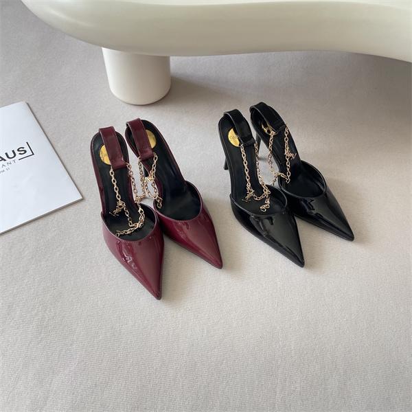 華やか演出 ハイヒール 光沢素材 8.0CMヒール 高級感漂う SAINT LAURENT イヴ・サンローラン コピー