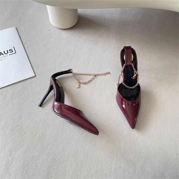 華やか演出 ハイヒール 光沢素材 8.0CMヒール 高級感漂う SAINT LAURENT イヴ・サンローラン コピー