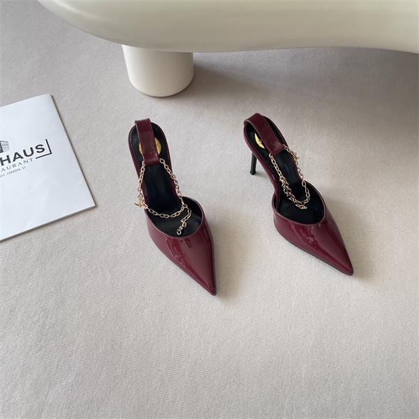 華やか演出 ハイヒール 光沢素材 8.0CMヒール 高級感漂う SAINT LAURENT イヴ・サンローラン コピー