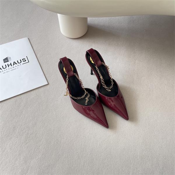 華やか演出 ハイヒール 光沢素材 8.0CMヒール 高級感漂う SAINT LAURENT イヴ・サンローラン コピー