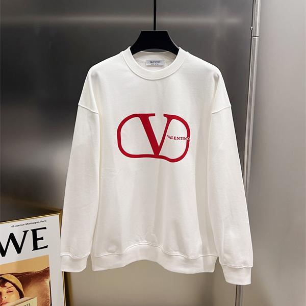 洗練 プリント トレーナー 柔軟裏毛  プレミアム VALENTINO ヴァレンティノ コピー