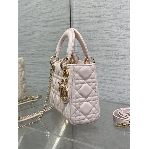 Classic Lady♥DIOR♥ディオールハンドバッグコピーショルダー付き2026人気ランキングピンク