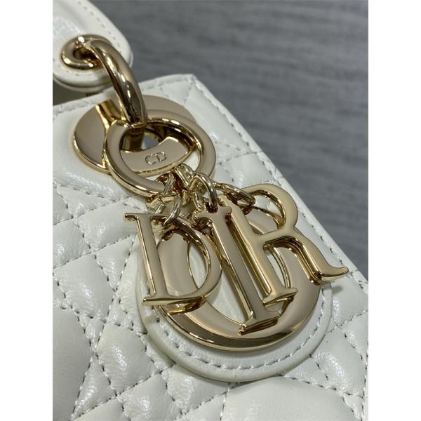 ins人気♥Classic Lady♥DIORディオールハンドバッグコピー2026トレンドホワイト色上品