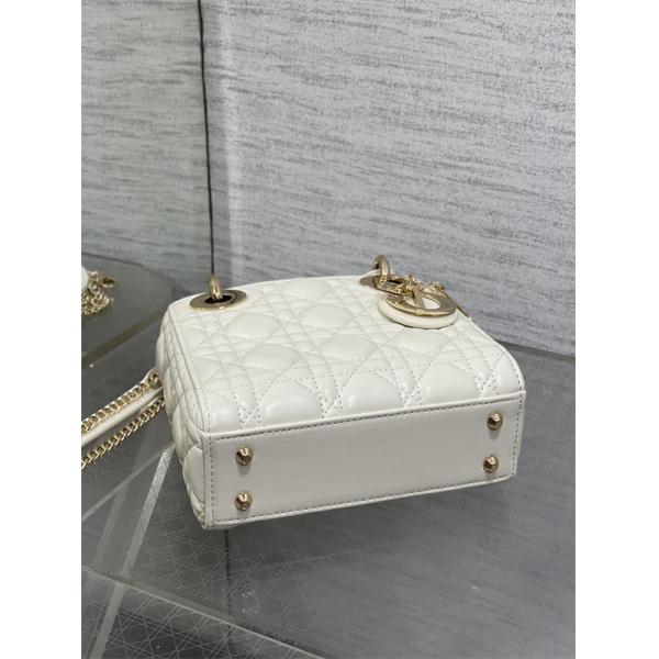 ins人気♥Classic Lady♥DIORディオールハンドバッグコピー2026トレンドホワイト色上品