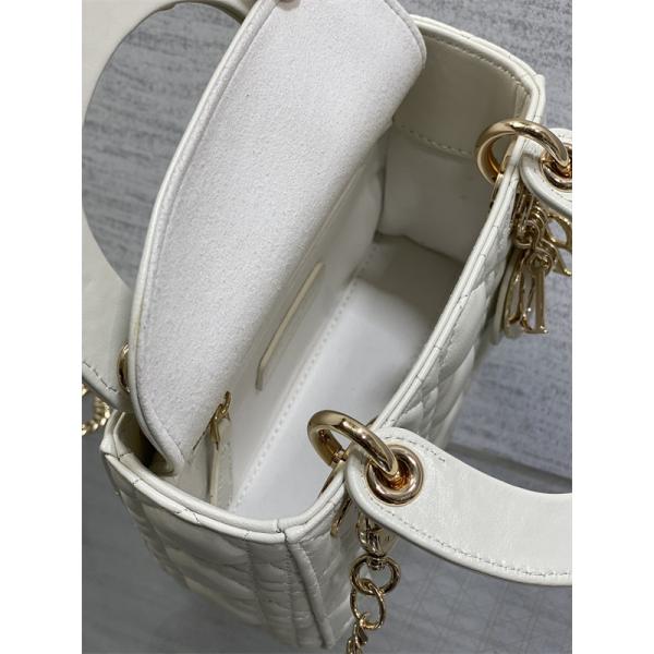 ins人気♥Classic Lady♥DIORディオールハンドバッグコピー2026トレンドホワイト色上品