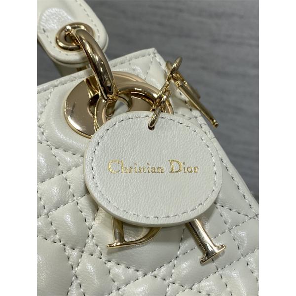 ins人気♥Classic Lady♥DIORディオールハンドバッグコピー2026トレンドホワイト色上品