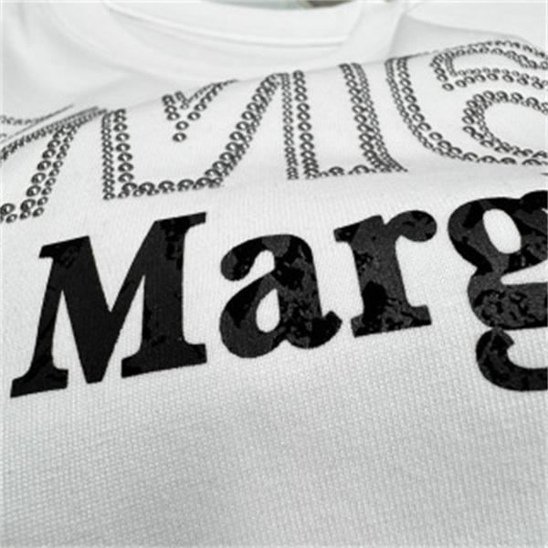 洗練 プリント Maison Margiela メゾン マルジェラ コピー パーカー オーバーサイズ 裏毛仕様 男女兼用