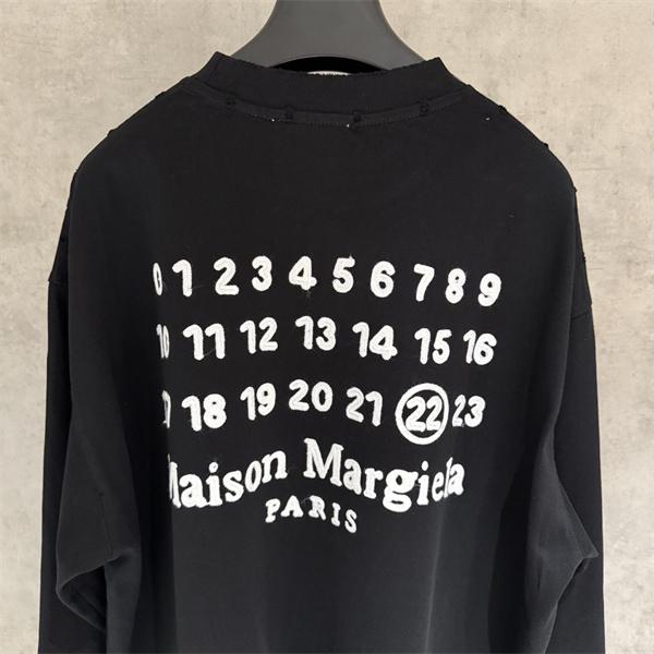 Maison Margiela メゾン マルジェラ コピー 上質素材 刺繍 長袖Tシャツ 軽量設計 シンプル 定番人気