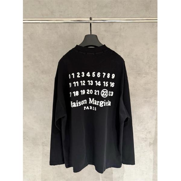 Maison Margiela メゾン マルジェラ コピー 上質素材 刺繍 長袖Tシャツ 軽量設計 シンプル 定番人気
