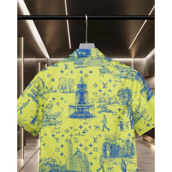 LOUIS VUITTON ルイヴィトン コピー 存在感抜群 プリント 半袖シャツ 軽量 通気性 2026春新作