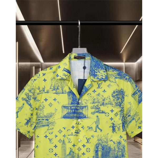 LOUIS VUITTON ルイヴィトン コピー 存在感抜群 プリント 半袖シャツ 軽量 通気性 2026春新作