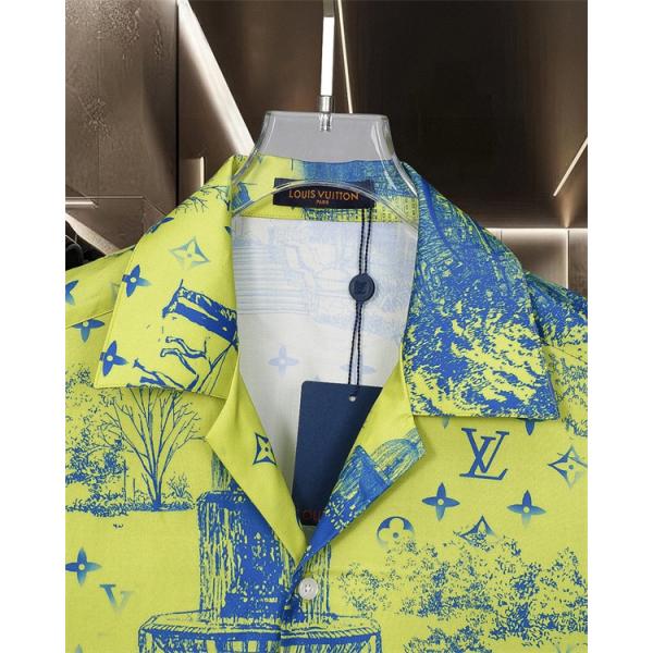 LOUIS VUITTON ルイヴィトン コピー 存在感抜群 プリント 半袖シャツ 軽量 通気性 2026春新作