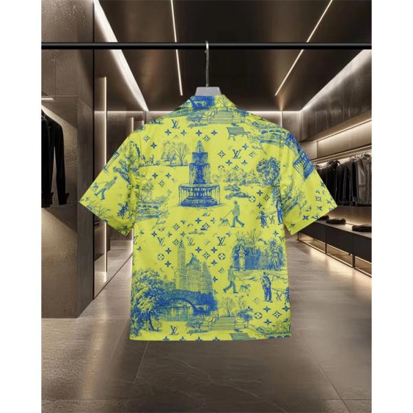 LOUIS VUITTON ルイヴィトン コピー 存在感抜群 プリント 半袖シャツ 軽量 通気性 2026春新作