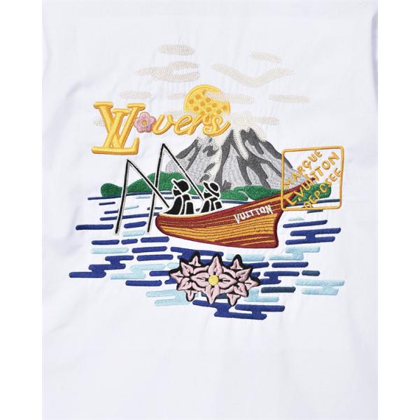 刺繍 長袖シャツ 上質生地 スマートライン 秋冬注目 LOUIS VUITTON ルイヴィトン スーパーコピー