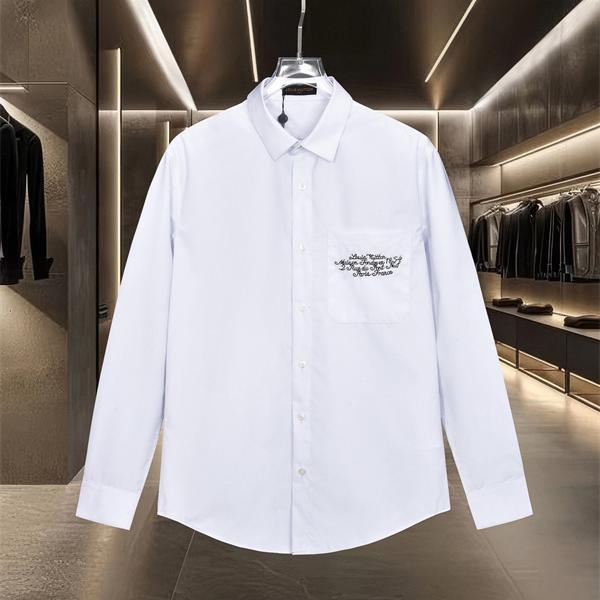 LOUIS VUITTON ルイヴィトン コピー 刺繍 ポケット付き 長袖シャツ 快適 大人カジュアル