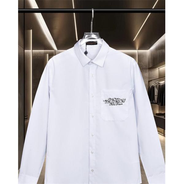 LOUIS VUITTON ルイヴィトン コピー 刺繍 ポケット付き 長袖シャツ 快適 大人カジュアル