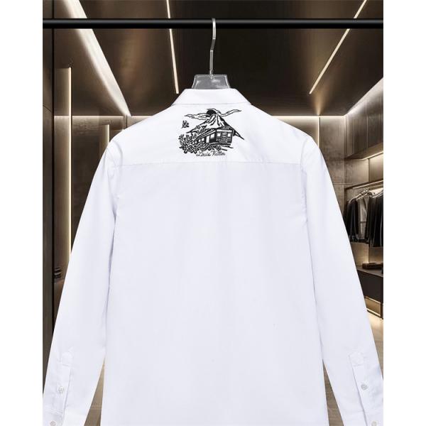 LOUIS VUITTON ルイヴィトン コピー 刺繍 ポケット付き 長袖シャツ 快適 大人カジュアル