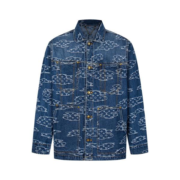 デニムジャケット 春秋 厚手 丈夫 ストリート 韓国風 人気 LOUIS VUITTON ルイヴィトン コピー