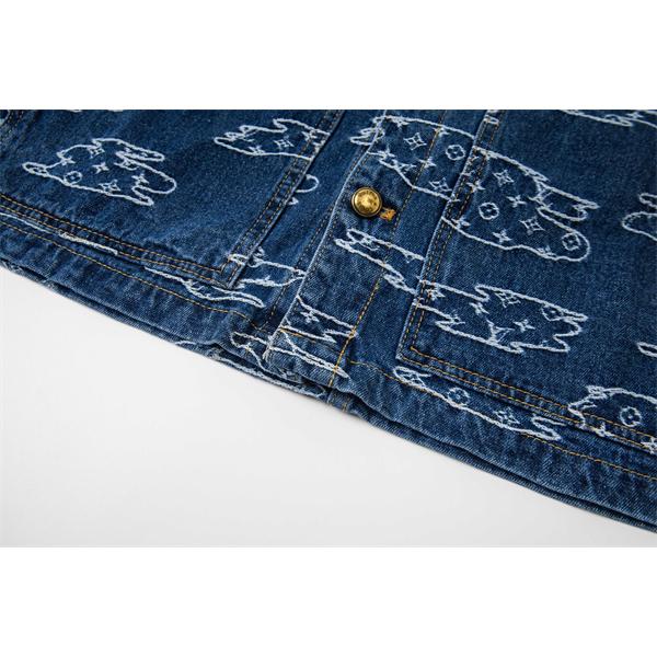 デニムジャケット 春秋 厚手 丈夫 ストリート 韓国風 人気 LOUIS VUITTON ルイヴィトン コピー