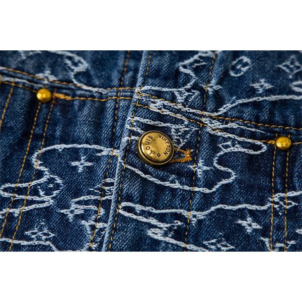 デニムジャケット 春秋 厚手 丈夫 ストリート 韓国風 人気 LOUIS VUITTON ルイヴィトン コピー