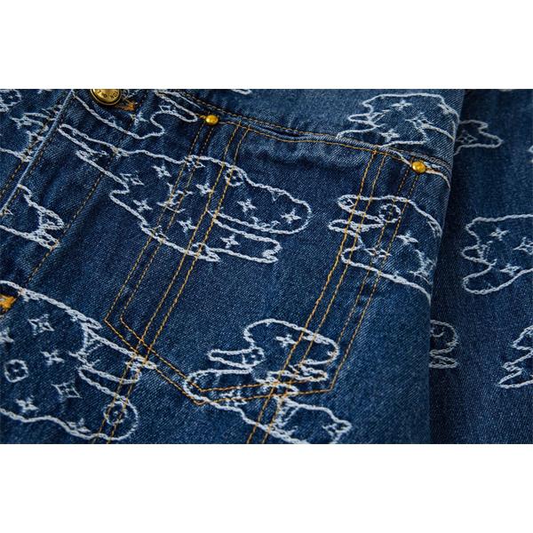 デニムジャケット 春秋 厚手 丈夫 ストリート 韓国風 人気 LOUIS VUITTON ルイヴィトン コピー