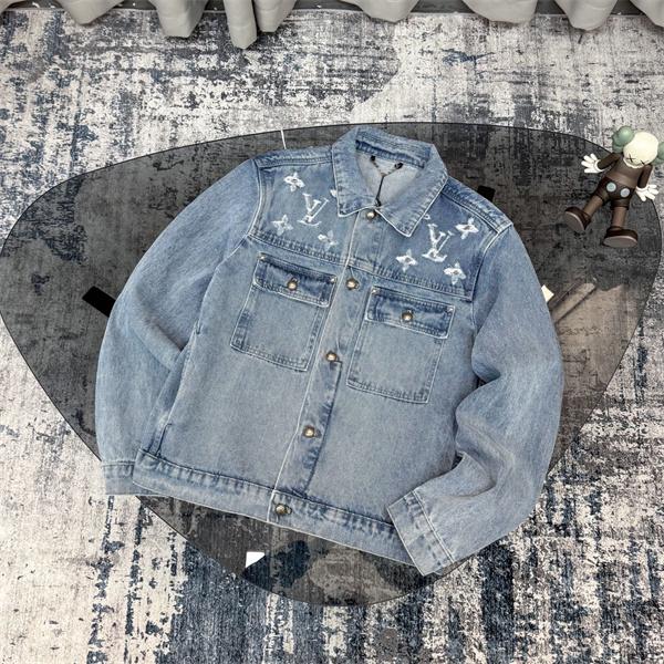 LOUIS VUITTON ルイヴィトン コピー デニムブルゾン 春秋 カジュアル おしゃれ ゆったり トレンド