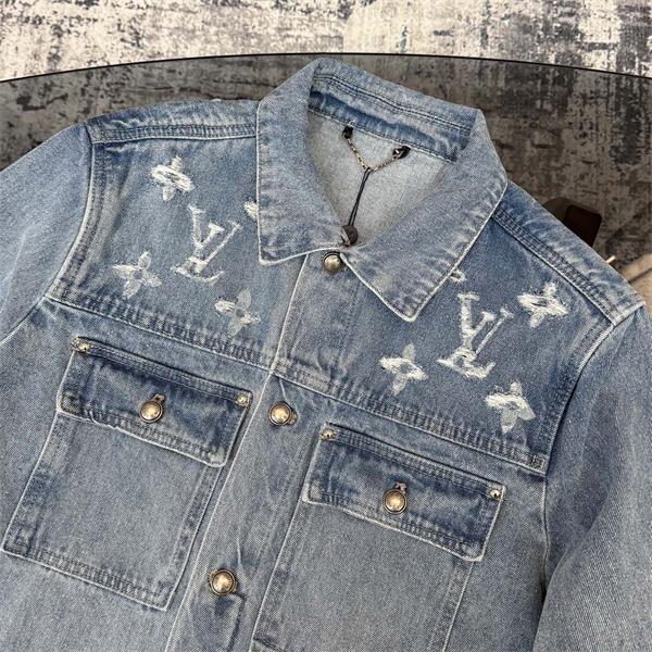 LOUIS VUITTON ルイヴィトン コピー デニムブルゾン 春秋 カジュアル おしゃれ ゆったり トレンド