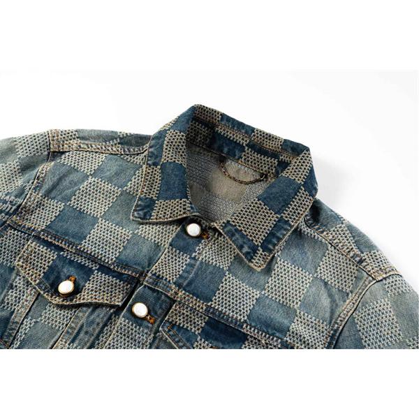 ジャン デニムジャケット 秋 春 厚手 ストリート 人気 定番 LOUIS VUITTON ルイヴィトン コピー