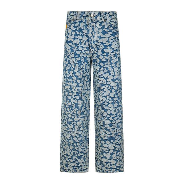 デニムパンツ ワイドパンツ 春夏秋 ジーンズ 人気 LOUIS VUITTON ルイヴィトン スーパーコピー