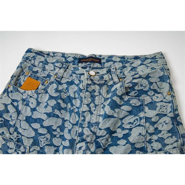 デニムパンツ ワイドパンツ 春夏秋 ジーンズ 人気 LOUIS VUITTON ルイヴィトン スーパーコピー