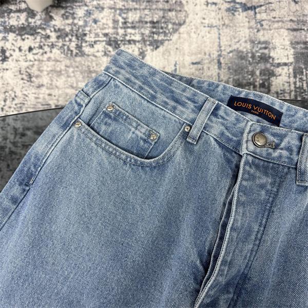LOUIS VUITTON ルイヴィトン コピー デニムパンツ 春秋 ワイドジーンズ ゆったり 大きいサイズ