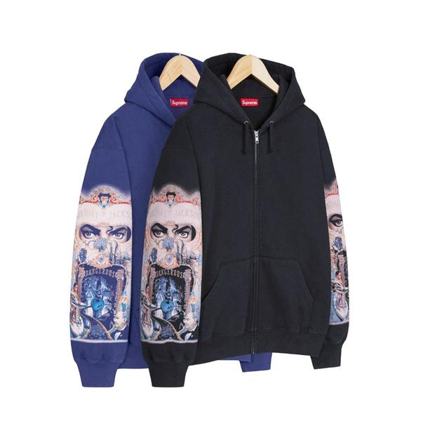 SUPREME シュプリーム コピー ジップパーカー 春 裏起毛 フーディー プリント 人気