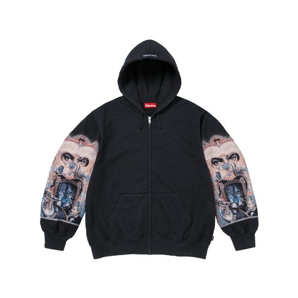 SUPREME シュプリーム コピー ジップパーカー 春 裏起毛 フーディー プリント 人気