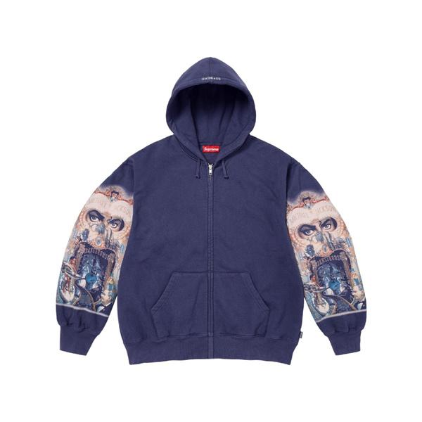 SUPREME シュプリーム コピー ジップパーカー 春 裏起毛 フーディー プリント 人気