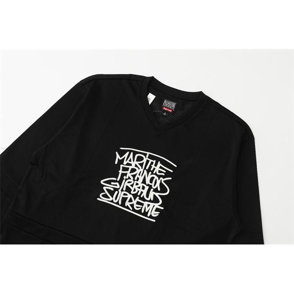 長袖Tシャツ 秋 春 ストリート ゆったり ロゴ風 カジュアル 人気 SUPREME シュプリーム コピー