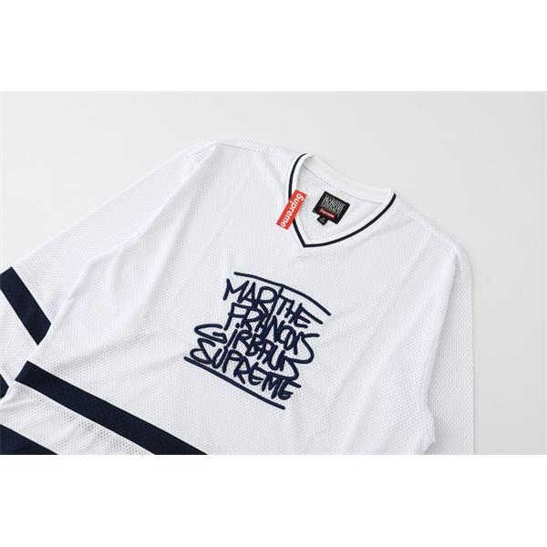 長袖Tシャツ 秋 春 ストリート ゆったり ロゴ風 カジュアル 人気 SUPREME シュプリーム コピー