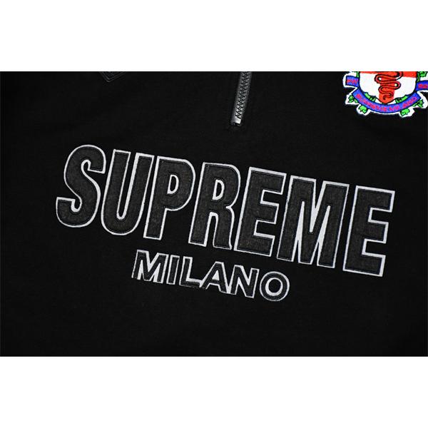 メンズ ハーフジップ スウェット 秋冬 すっきり印象 カジュアル SUPREME シュプリーム コピー