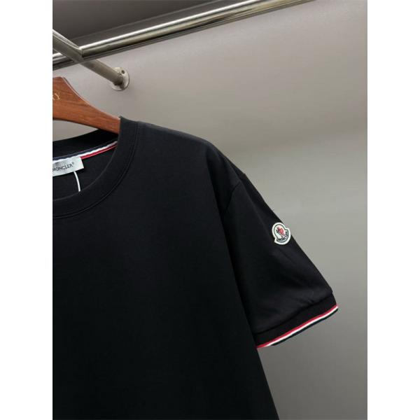Tシャツ 半袖 クルーネック 滑らか素材 春夏 シンプル MONCLER モンクレール コピー