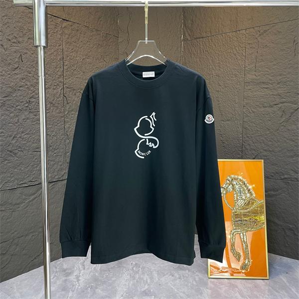 長袖Tシャツ MONCLER モンクレール 偽物 プリント カジュアル 個性派デザイン 人気新作