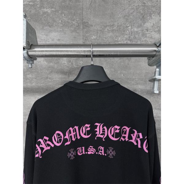 CHROME HEARTS クロムハーツ コピー 人気爆発 長袖Tシャツ プリント ストリート映え 2026新作