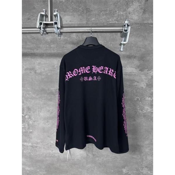 CHROME HEARTS クロムハーツ コピー 人気爆発 長袖Tシャツ プリント ストリート映え 2026新作