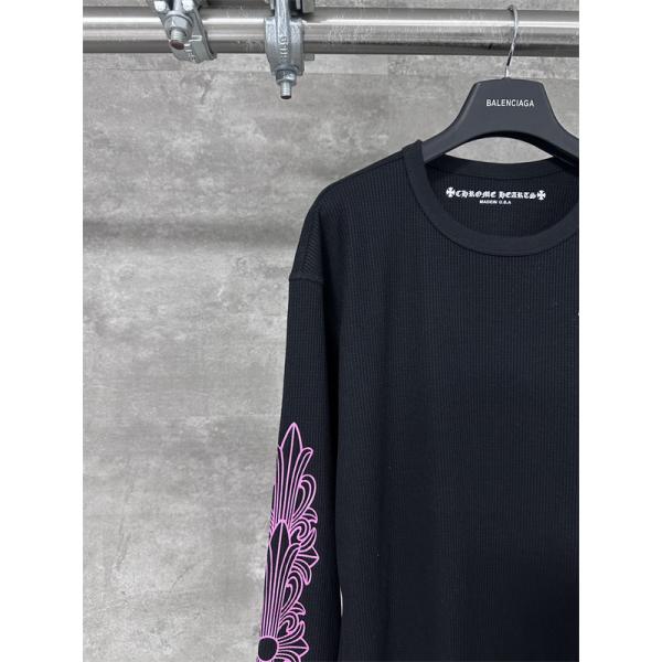 CHROME HEARTS クロムハーツ コピー 人気爆発 長袖Tシャツ プリント ストリート映え 2026新作