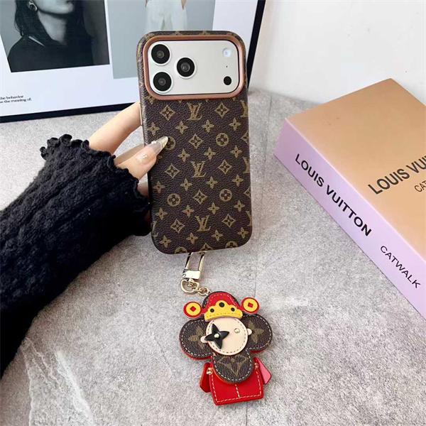 LOUIS VUITTON ルイヴィトン コピー IPHONE17 ケース モノグラム調 レザーデザイン 高級感演出