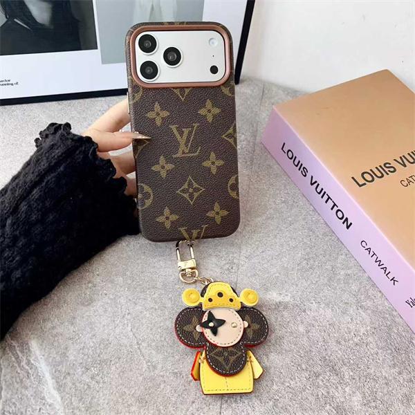 LOUIS VUITTON ルイヴィトン コピー IPHONE17 ケース モノグラム調 レザーデザイン 高級感演出